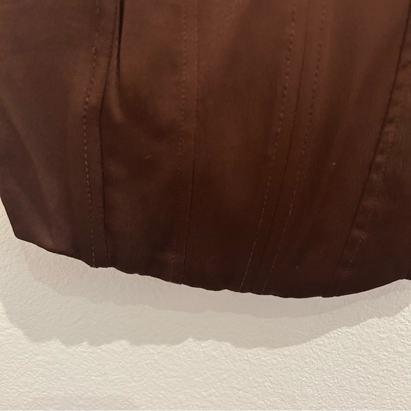 Zara Dark Brown Corset Tank Top - Picture 2 of 7